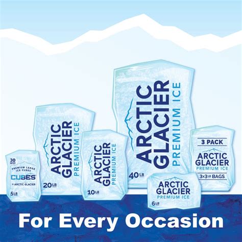 Packaged Ice Arctic Glacier