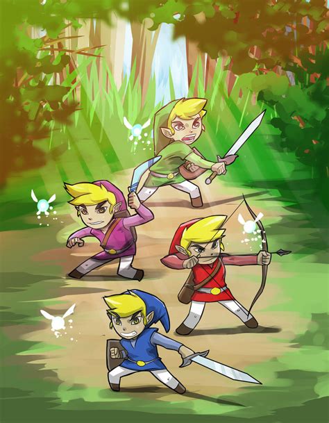 The Legend Of Zelda Four Swords By Antzvu On Deviantart