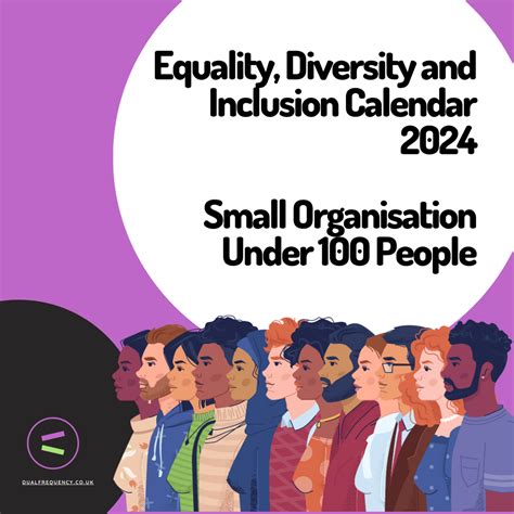 Equality Diversity And Inclusion Calendar 2024 Pdf Small Organisation