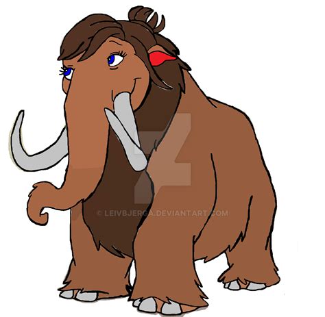 Ice Age Animated Films Martha The Woolly Mammoth By Leivbjerga On