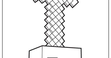 Minecraft Sword On Head Coloring Page H And M Coloring Pages Ideer