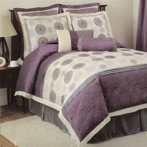 Proudly serving canada from our canadian headquarters in winnipeg. Grey and Purple Bedding Sets | Comforter sets, Ivory ...