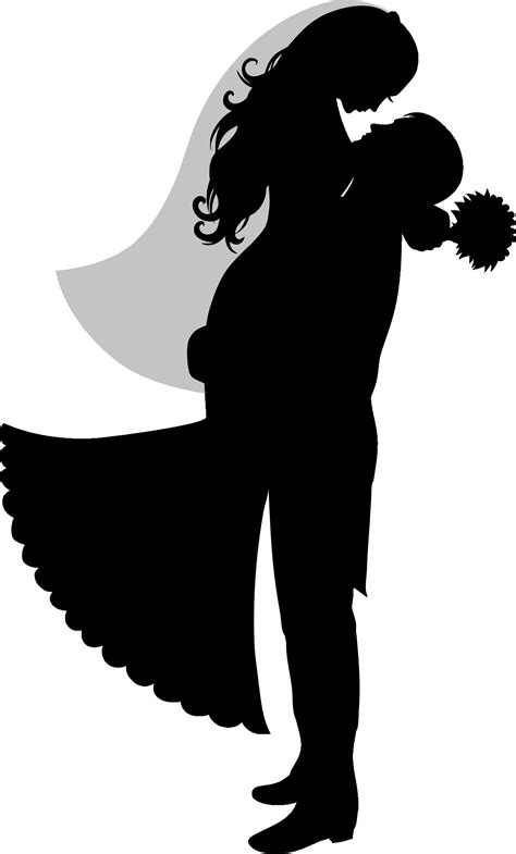 Bride And Groom Silhouette By Gdj Bride And Groom Silhouette From