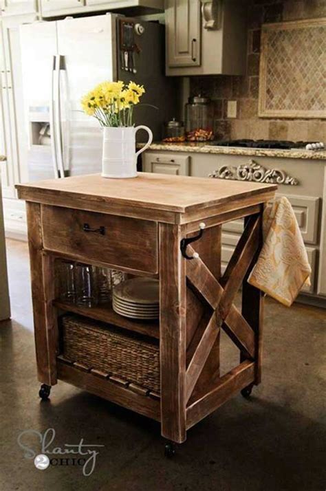 32 simple rustic homemade kitchen islands woohome