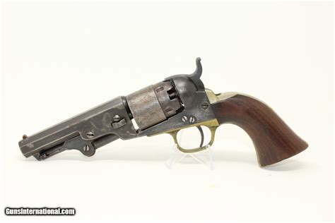 Civil War Colt 1861 Pocket Navy 36 Cal Revolver Early 1861 5 Shot