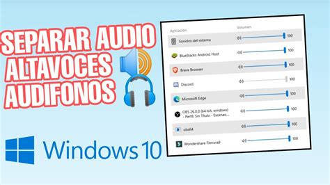 Separar Audio Entre Altavoces Y Audifonos Sin Programas Windows 10 Youtube