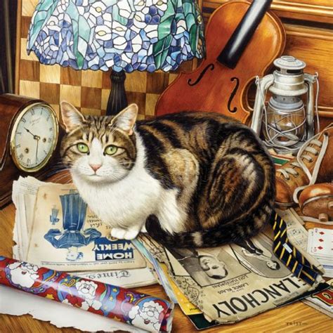 This is a classic puzzle precision cut from 1/4 thick alder wood. Masterpieces Cat-O-Logy Tiffany Square Jigsaw Puzzle (1000 ...