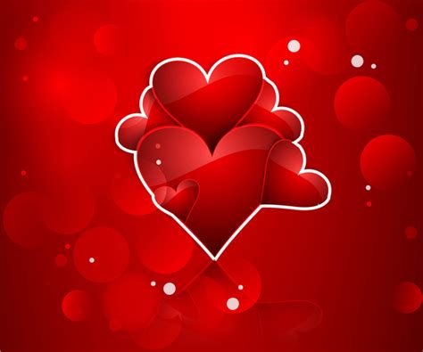 Beautiful Heart Stylish Text Valentines Day Card Design Vectors Graphic