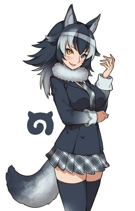 Pin By Simplysakura On Kemono Friends Anime Wolf Girl Neko Girl Werewolf Girl