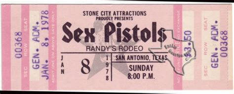 Sex Pistols Jan 8 1978 At Randys Rodeo San Antonio Texas Rockin