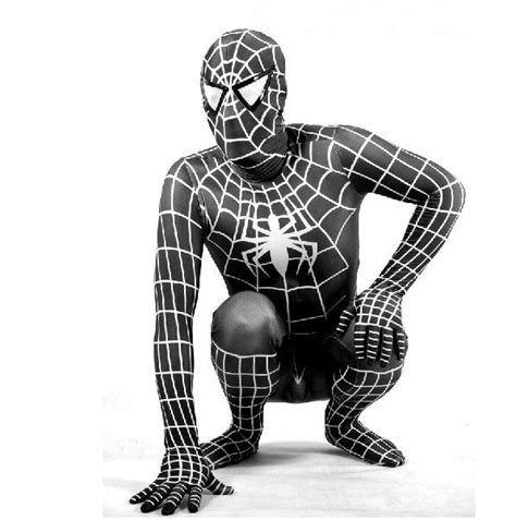 2012 new hot halloween lycra spandex spiderman zentai unitard costume s xxxl black from