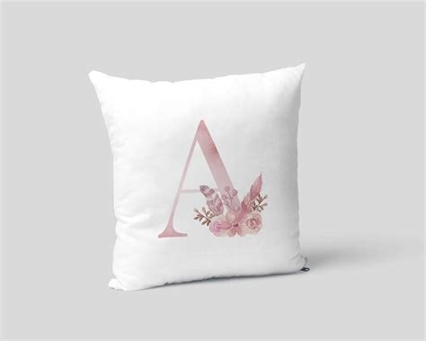 Последние твиты от t&b's custom letter decor llc (@tnb_cld). Monogram Letter A Custom Printed on White Pillow Case | T ...