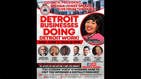 Detroit Businesses Doing Detroit Work Council President Brenda Jones