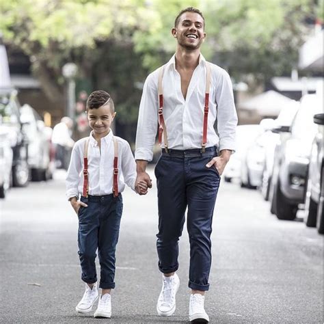 Between Father And Son Feeling And Style Father Son Matching Outfits High Fashion Men Mens