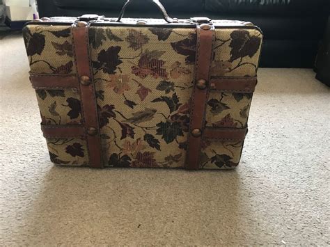 Vintage Wooden Suitcase Etsy Uk