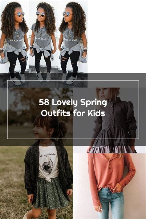58 Lovely Spring Outfits For Kids In 2020 Spring Outfits Girl