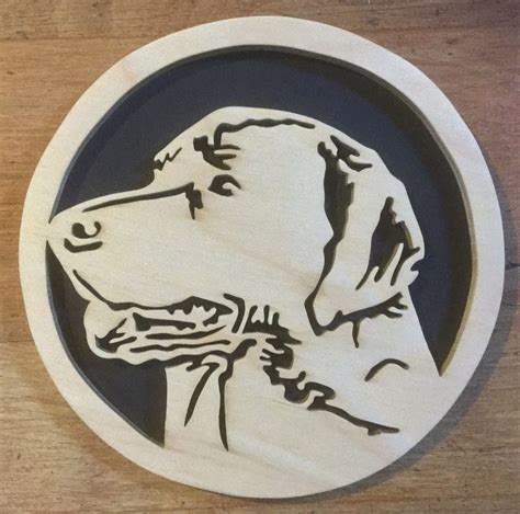 Custom Portrait Labrador Retriever Dog Stencil Scroll Saw Patterns