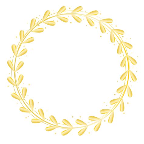 Gambar Lingkaran Abstrak Daun Emas Untuk Pernikahan Pernikahan