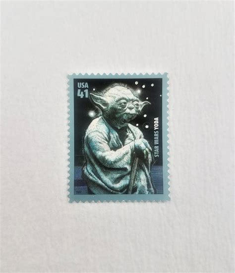 10 Vintage Postage Stamps Star Wars Yoda 41cent Stamps Etsy