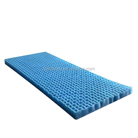 Medical Gel Memory Foam Mattress Topper Tpe Tpr Grid Gel Mattress Pad