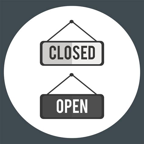 Illustration Of Open And Close Sign Vector Download Free Vectors