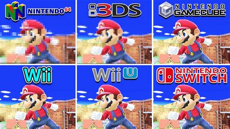 Super Smash Bros N64 Vs Gamecube Vs Wii Vs 3ds Vs Wii U Vs Nintendo