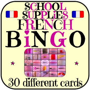 Back to School French Bingo • Full Educational Game • La rentrée des ...