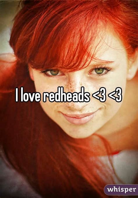 I Love Redheads
