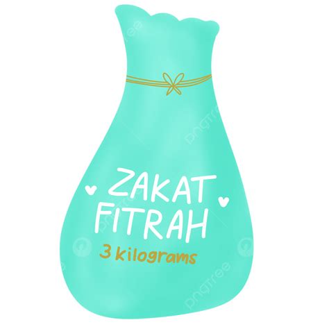 Illustration Of The Zakat Fitrah Bag For Muslims Zakat Ramadan Eid