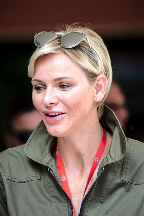 Princess charlene finally steps up her style game. Princess Charlene of Monaco - 2nd Practice Session for F1 ...