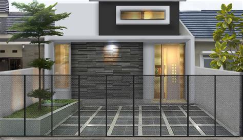 22+ Inspirasi Terbaru Fasad Rumah Minimalis 1 Lantai