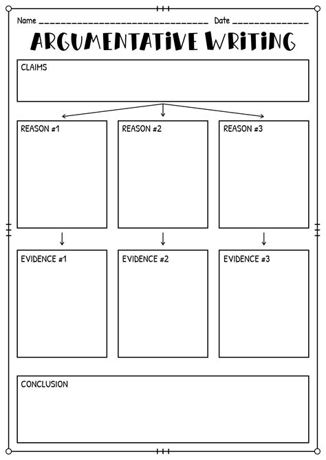 11 best images of argument writing worksheets