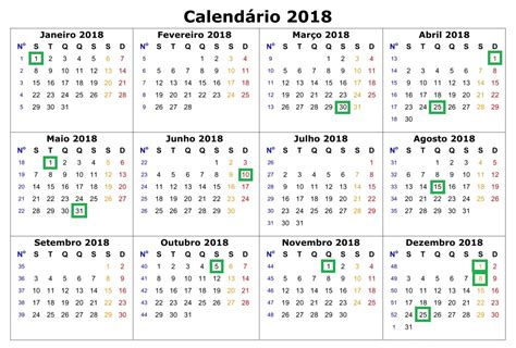 Feriados 2018 Calendário Completo Alerta Emprego