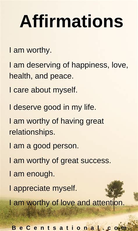 Daily Positive Affirmations List | Daily positive affirmations, Positive affirmations, Positive ...