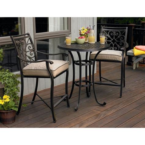 Patio furniture counter height table sets. Counter Height Patio Furniture Small Bistro Set Exterior ...