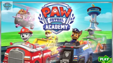 Paw Patrol Academy Game Paw Patrol Cartoon Nick Jr English Full