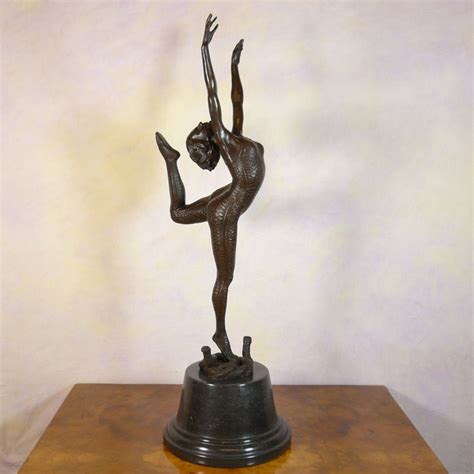 Statue En Bronze Art Déco Danseuse Aux Serpents Statues Bronze
