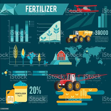 Modern Red Tractor In The Agricultural Field Stock Illustration
