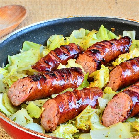 Recette Saucisses au chou vert