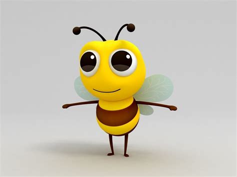 Bee Character 3d Model Cgtrader