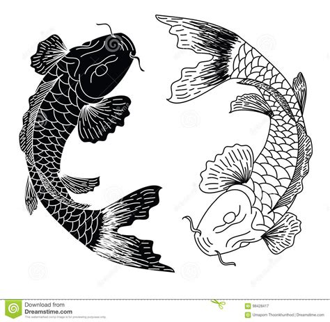 Maybe you would like to learn more about one of these? Japanese Koifish Tattoo Design Vector Stock Vector ...