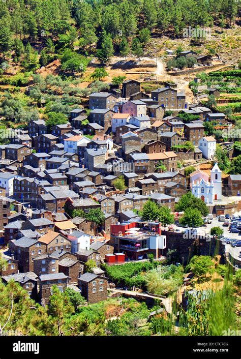 View Of The Portuguese Mountain Village Of Piodao Stock Photo Alamy