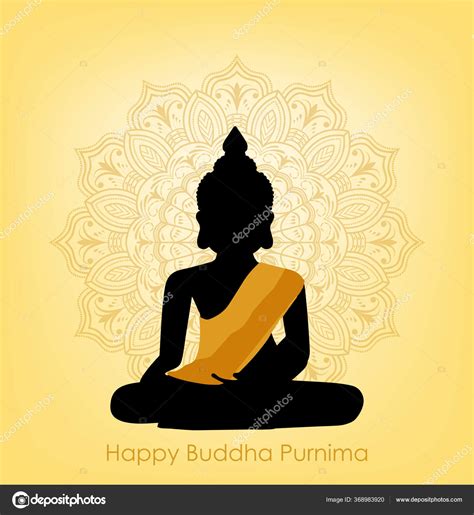 Creative Abstract Banner Poster Happy Buddha Purnima Vesak Day Nice