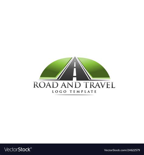 Road Construction Creative Logo Royalty Free Vector Image