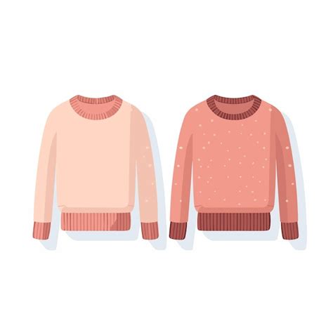 Premium Vector Vector Flat Icon A Pair Of Matching Pink Sweaters On A