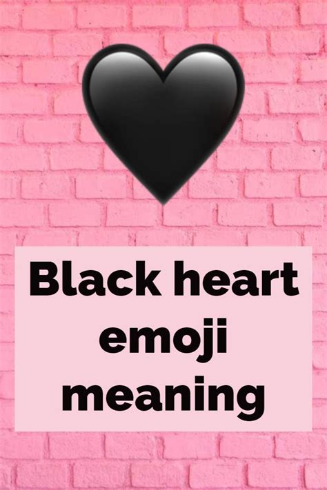 Black heart emoji is one of dark emojis, and black heart ... So here is the most helpful guide to emoji hearts and what they mean, solely based on what my groupchat says.