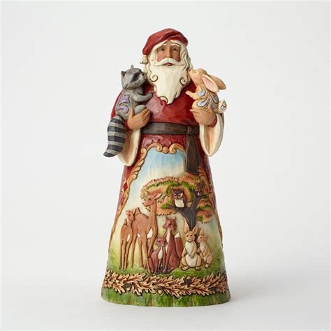 Santa Embraces The Woodland Animals For The Christmas Season This