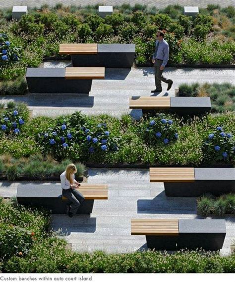 Free autocad blocks of benches for your garden design, park, outdoor, landscaping design. Pin by Ayshu on Fleurir | Urban landscape design, Roof ...