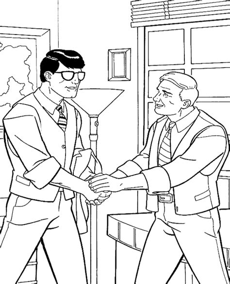 Clark Kent Coloring Sheet Page To Print