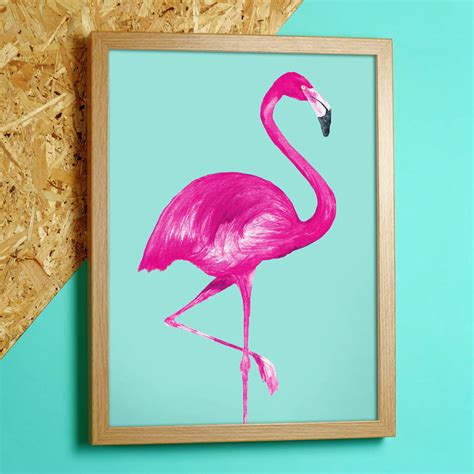 Flamingo Print By Paper Plane